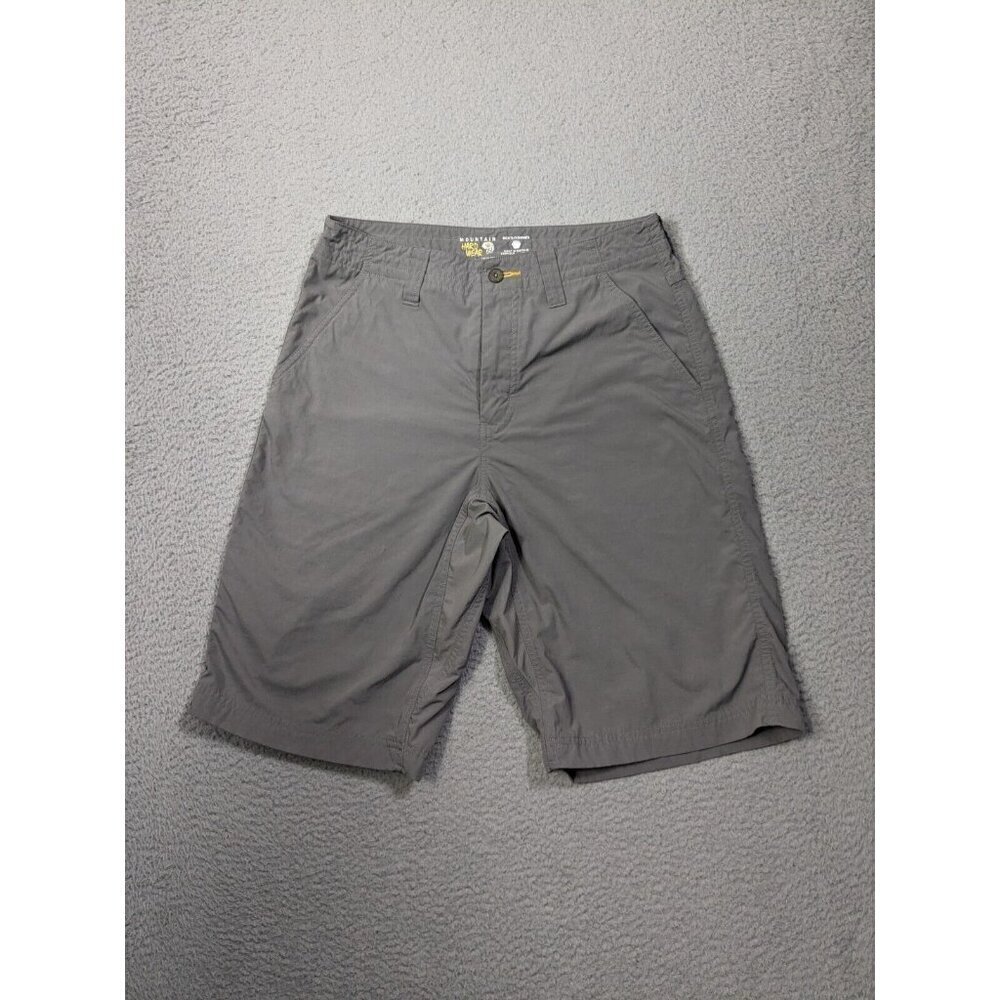 Mountain Hardwear Shorts Mens 30 (Measures 28) Nylon Hiking Outdoor Gray
